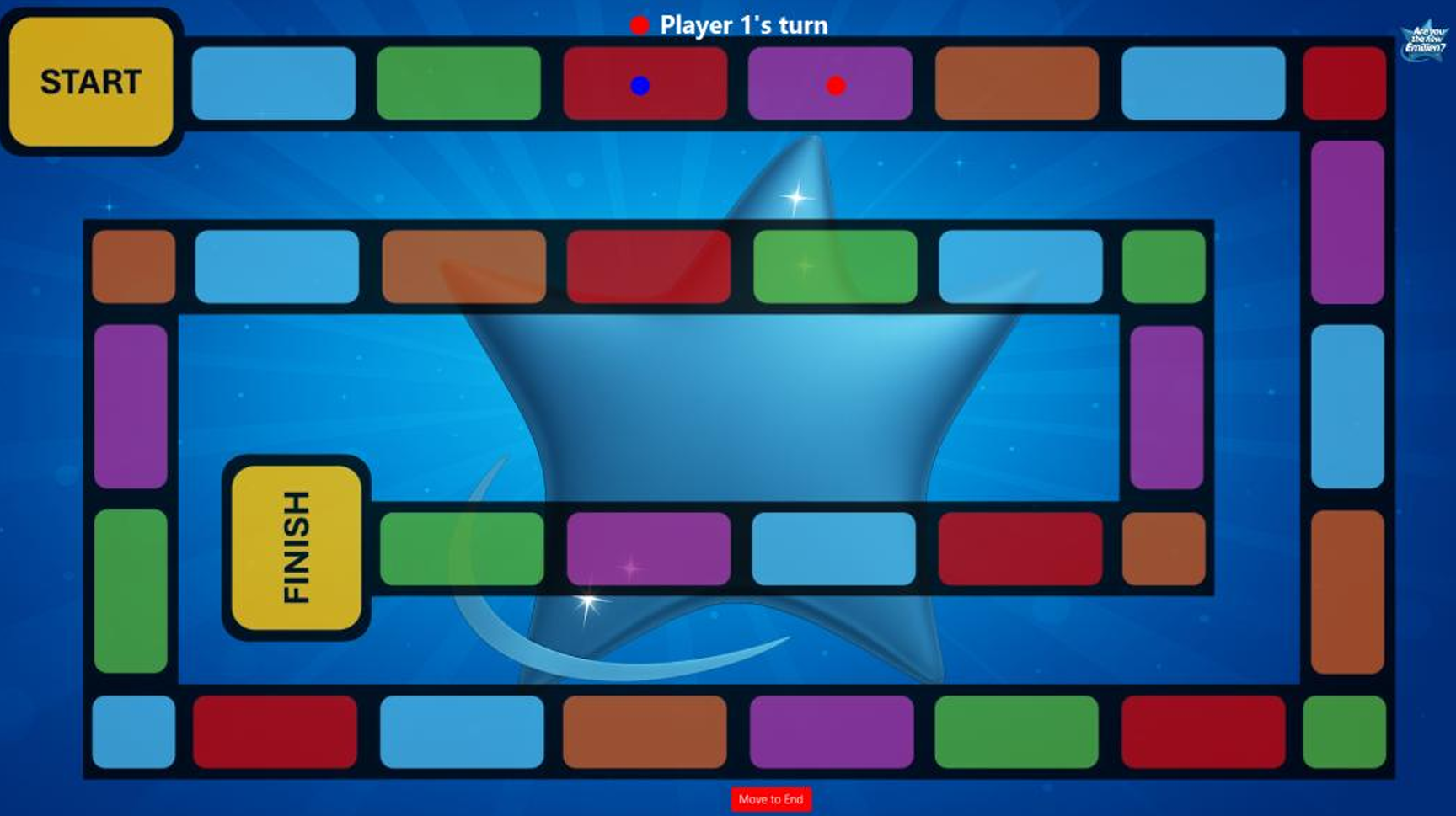 Écran de plateau du jeu TTMC